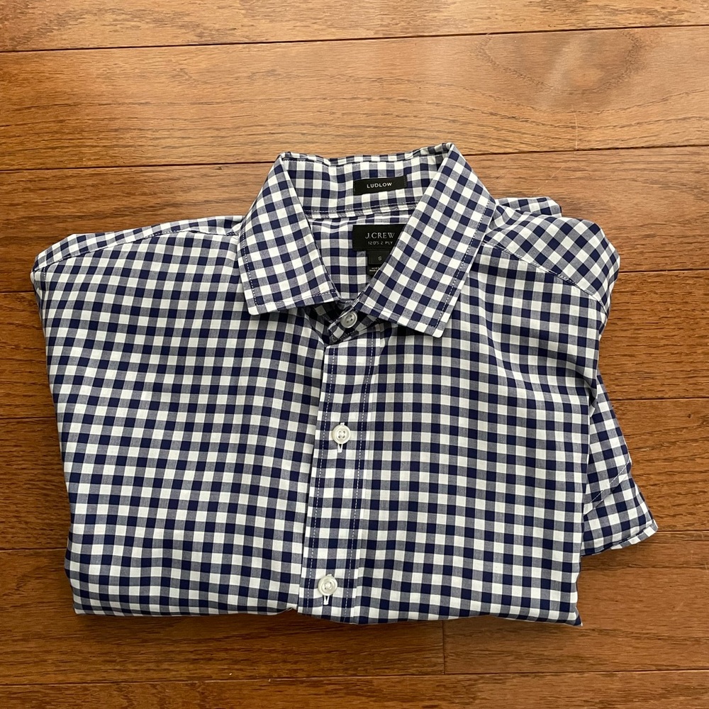 J.Crew Men’s Ludlow gingham dress shirt